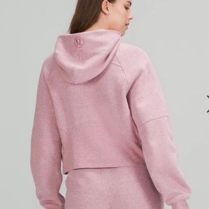 Lululemon heather pink half zip oversized scuba hoodie XL/XXL